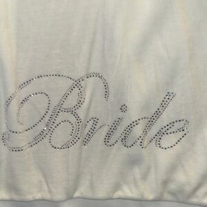 Juicy Couture ~ XL | Rhinestone 'Bride' Sweatshirt - White OFFER now 🫶🏼